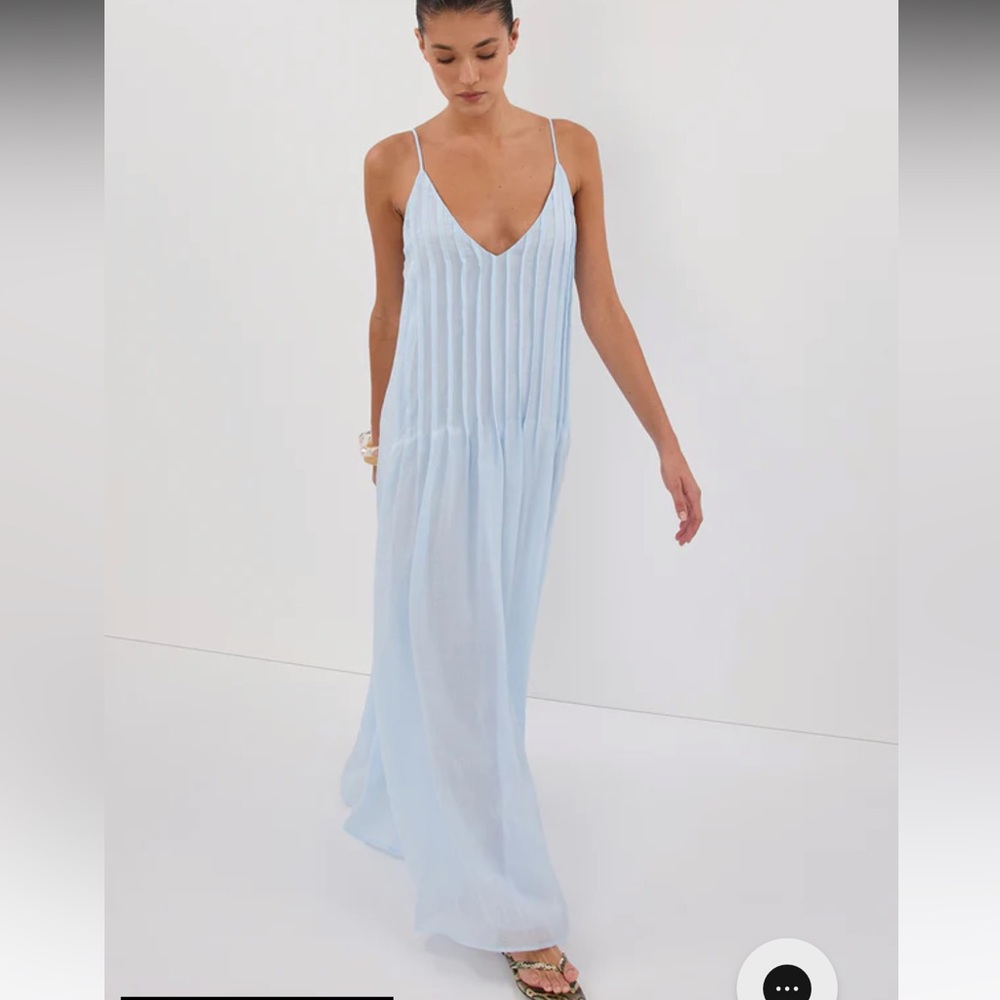 DISSH Tahlia Cornflower Ramie Maxi Dress